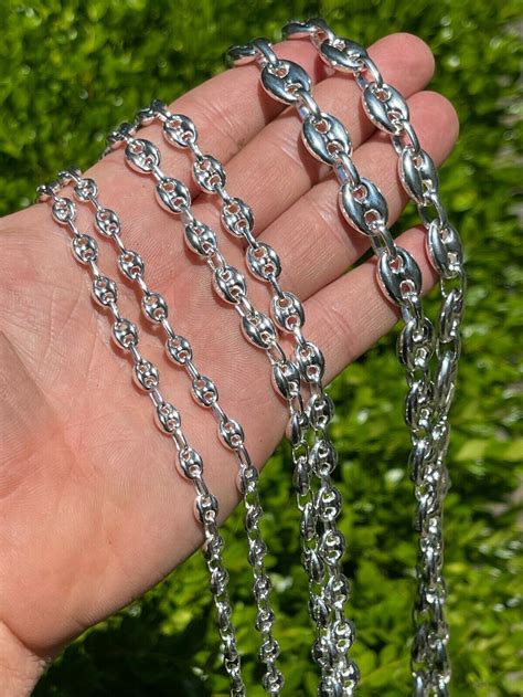 solid gucci link chain|gucci mariner link chain silver.